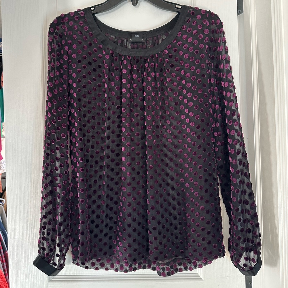 Club Monaco sheer blouse